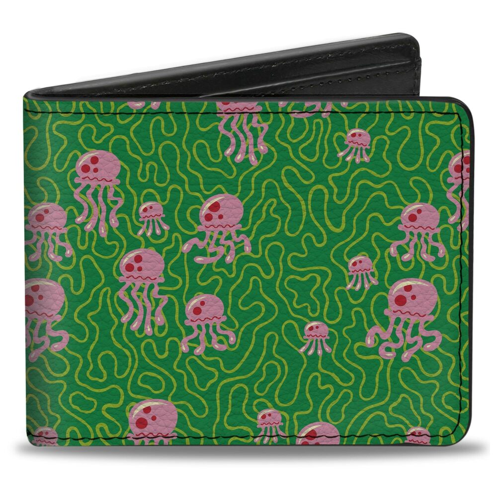 2854 Spongebob Squarepants Wallet, Bifold, Spongebob Squarepants Jellyfish